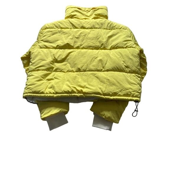 Urban‎ Outfitters Puffer Jacket Women's BDG Coldcontrol Sherpa Yellow Large - Picture 7 of 12